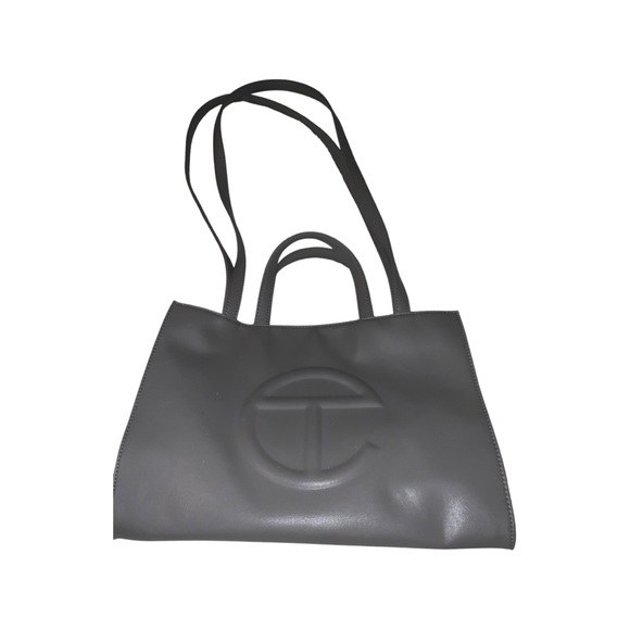 Telfar 🔥AUTHENTIC🔥 Preowned Medium Grey Shopping Bag EST. 2005, NYC 🚨SOLD🚨 - Picture 3 of 15